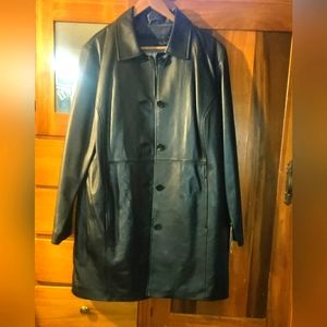 Nora Button Down Leather Thinsulated Jacket